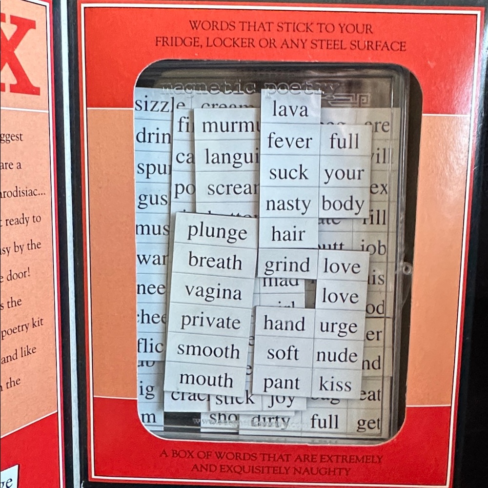Vintage magnetic, erotic poetry kit - Picture 3 of 5